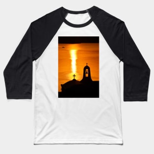 Sunset in Tinos island Baseball T-Shirt